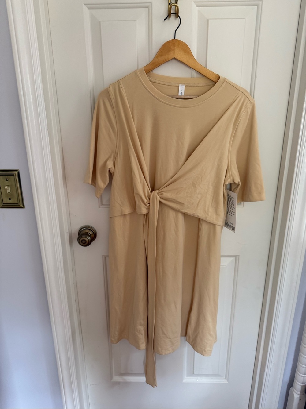 lululemon athletica Beige Tie-Front Dress
